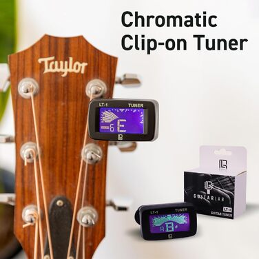 Набір аксесуарів для гітари Guitar Lab: ремінь, каподастр, тюнер, медіатори. Підходить для акустичної та електрогітари, бас-гітари