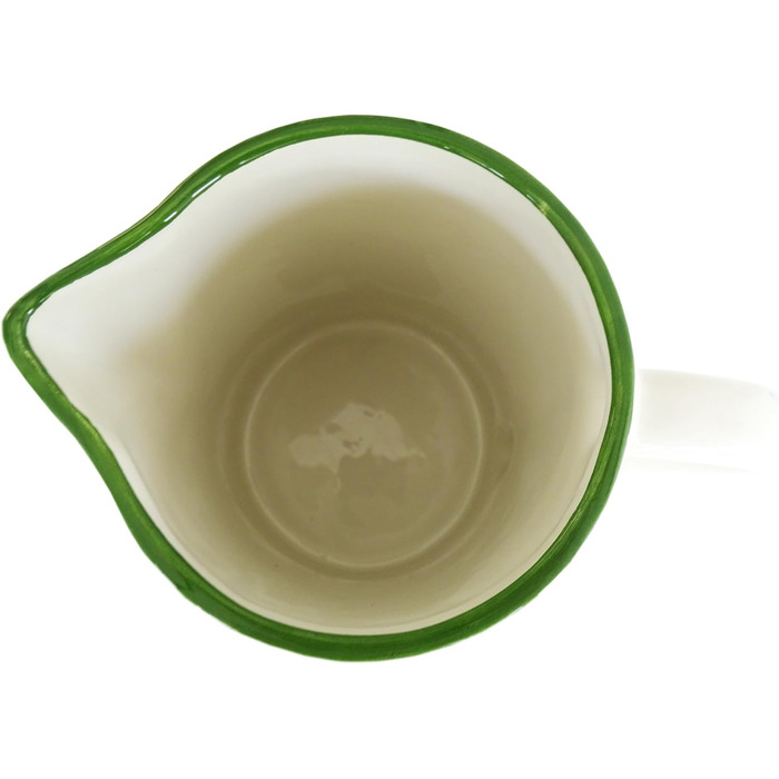 Handmade Italian Ceramic Pitcher Large, Jug with Wildflower Pattern, Pitcher with Handle Height 19 cm, Capacity 1.5 l