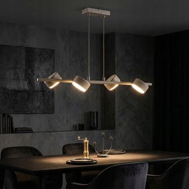 Підвісна люстра Elko-Lighting Mono Ecru 4 точки світла GX53