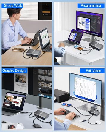 Зарядний пристрій USB-C GaN III 1000W 10-в-1 PD140W/100W QC20W для MacBook, iPad, iPhone, HP, Samsung Galaxy та ін.