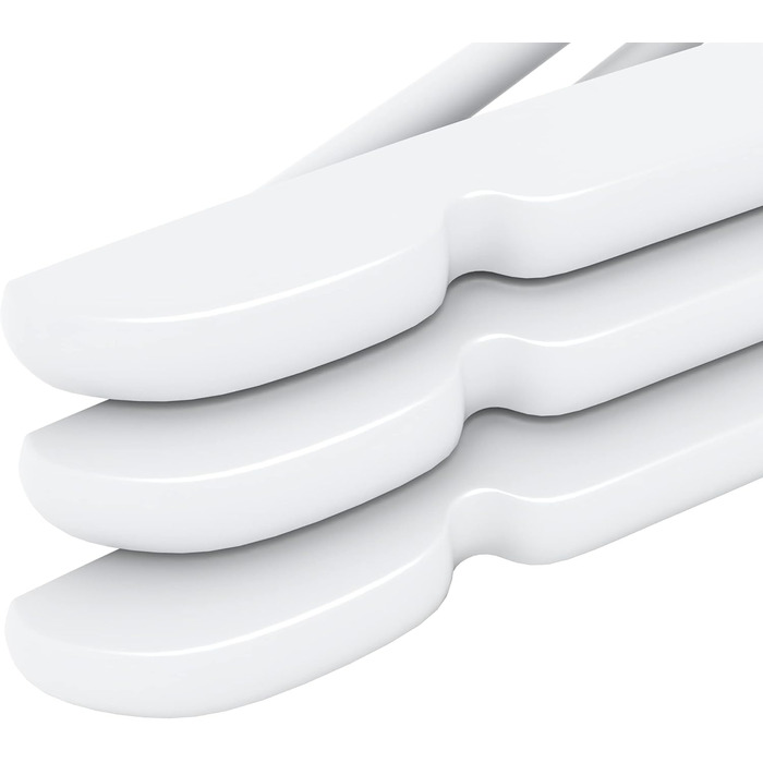 20 шт. плічок для штанів та одягу Utopia Home з дерев'яною перекладиною, білі. Стабільне та тонке виконання для пальто, костюмів, штанів та курток.