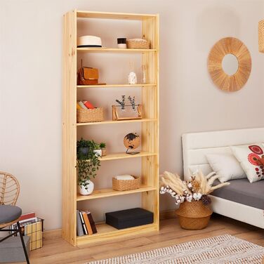 IDIMEX 7-Tier Standregal aus Massiver Kiefer