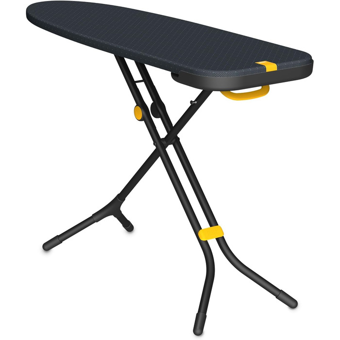 Гладильна дошка Joseph Joseph Glide Plus 135 x 45 см з регулюванням висоти та стійкою до нагрівання платформою для прасування, зручне зберігання, 4-шаровий бавовняний чохол, чорний/синій