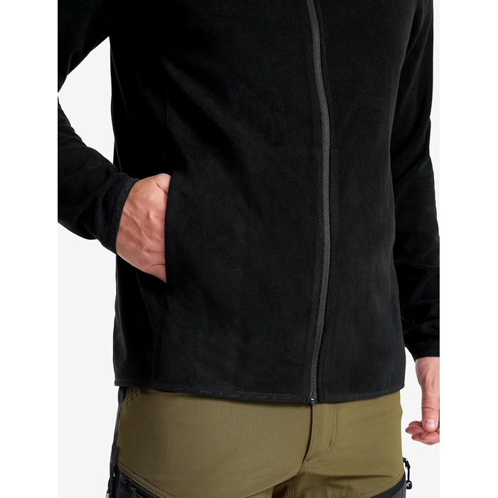 Флісова худі RevolutionRace Hiker для чоловіків, чорний, легка та еластична