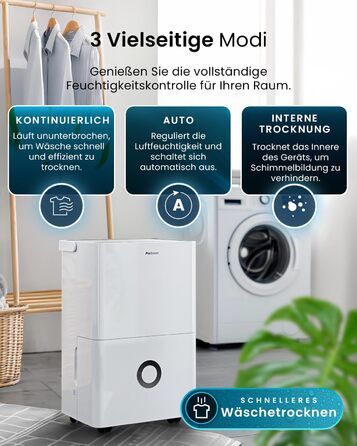 Про Breeze Зволожувач повітря 30л/24г - електричний з Wi-Fi та додатком - датчик вологості, 4л бак, таймер, шланг - від вологи та плісняви