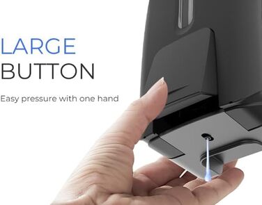 Настінний диспенсер для рідкого мила (9088) - чорний