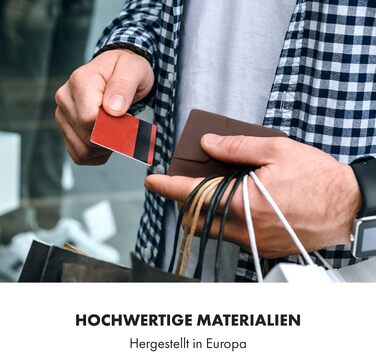 Чоловічий тонкий гаманець ZNAP® з RFID захистом | Slim Wallet для кредитних карток (8 карт)