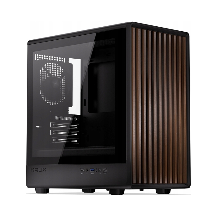 Корпус для ПК Krux Helio Mini Tower, чорний
