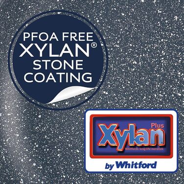 Сковорода Russell Hobbs RH00840EU7 з антипригарним покриттям, 20 см, для приготування омлетів, індукційна, з бакелітовою ручкою, з нержавіючої сталі, Nightfall Stone (вок 28 см з кришкою)