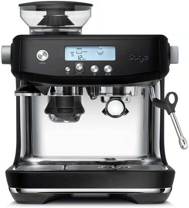 Sage - The Barista Pro - Coffee Machine with Manual Milk Frother - Black Truffle Black Truffle Single
