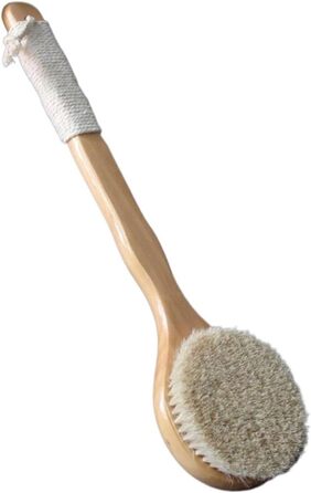 CambOs Long Handle Shower Brush for Women, Horsehair Bath Brushes, Bath and Body Brushes, Back Scrubber for Shower for Men