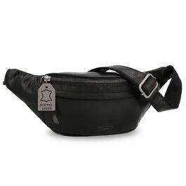 Чоловіча/жіноча поясна сумка Gusti Leather Spencer I з натуральної шкіри (чорна)