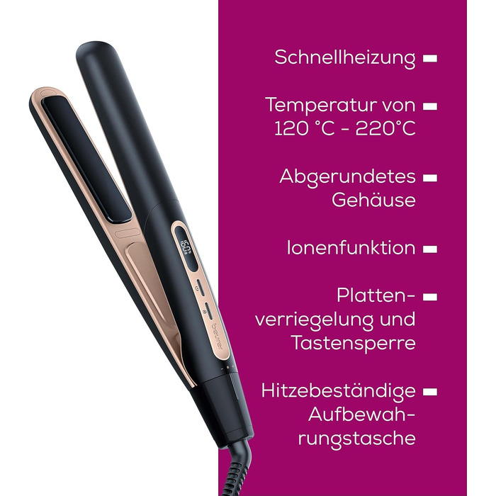 Фен Beurer HC 100 Excellence з цифровим мотором: швидка сушка, іонізація, дифузор, тиха робота