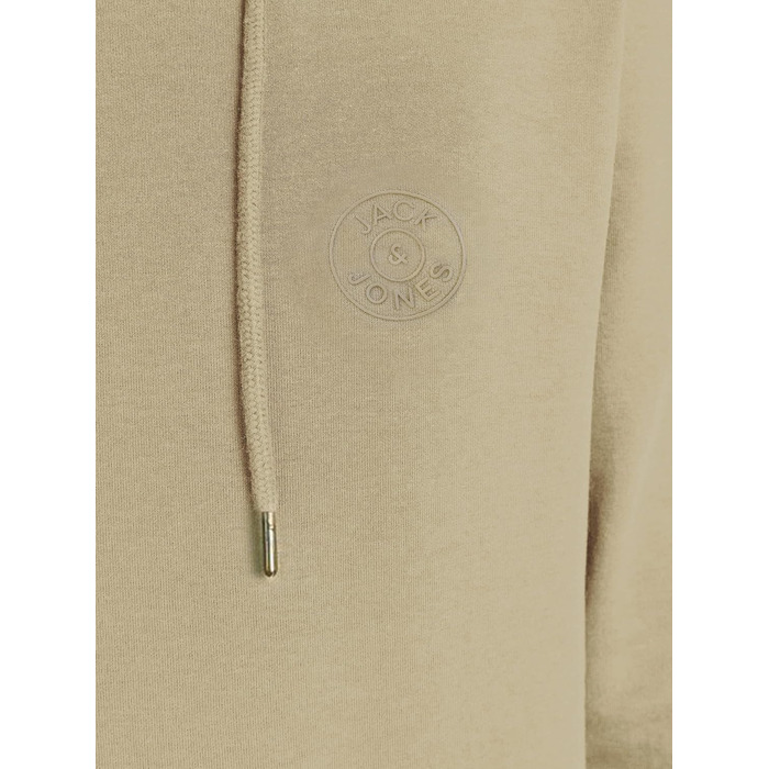 Чоловіче худі Jack & Jones JJ Basic OGO Sweat Hood Noos (XS, колір Crockery Tonal)