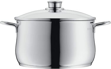 Каструля WMF Diadem Plus 3,7 л, 20 см, індукція, з кришкою, полірована нержавіюча сталь