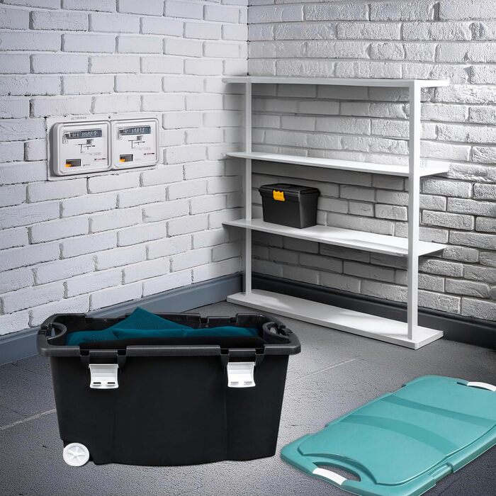 Spetebo Jumbo Allzweckbox 120 Liter with Wheels - also usable as a garden box and toy box