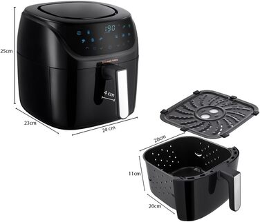 Russell Hobbs SatisFry 4L Rapid Air Fryer - 7 Functions, 10 Programs, Dishwasher Safe