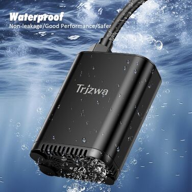 Портативна душова система для кемпінгу TRJZWA з акумулятором 2600mAh, регульованою насадкою та насосом для кемпінгу, подорожей, автомиття, купання тварин та саду