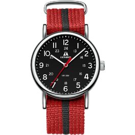 Годинник чоловічий LN LENQIN Military, водонепроникний, спортивний (червоний)