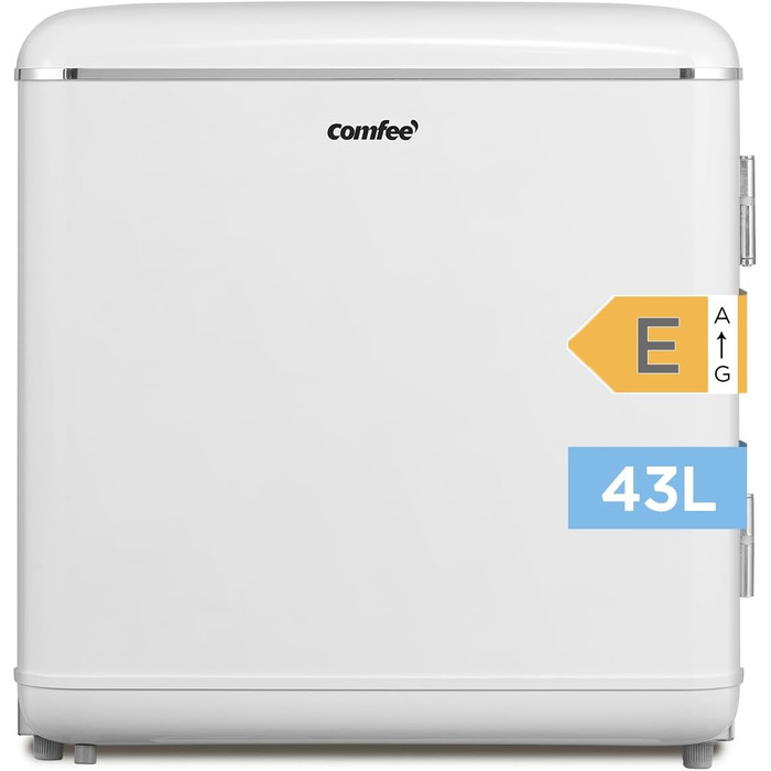 Холодильник Comfee RCD50RE2EURT(E) Retro, 47 л, Mini, червоний, для дому, офісу, готелю, енергоклас E