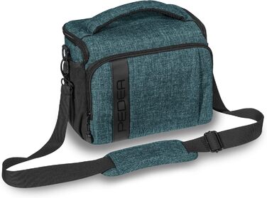 Сумка для камери Pedea: стильна захисна сумка для DSLR/SLR/DLSM камер з дощем, XL (Petrol, Single)