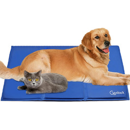 GoStock Cooling Mat for Dogs, Pet Cooling Mat Non-Toxic Gel Self-Cooling Mat for Dogs and Cats, Pet Cooling Mat Dog Cooler Pad for Crates, Kennels and Beds (90 * 50cm) (XL 90×60cm)
