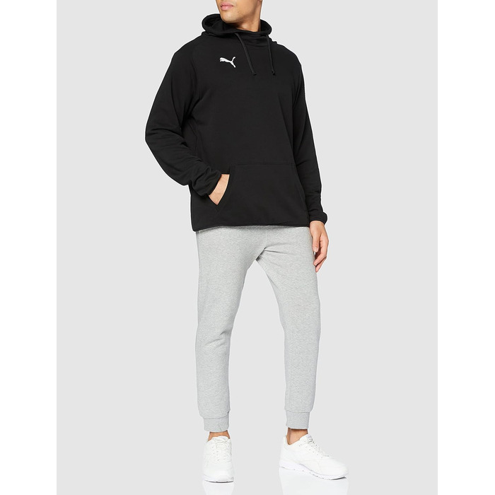 Чоловічий худі Puma Liga Casuals чорного кольору з білим логотипом, розмір S