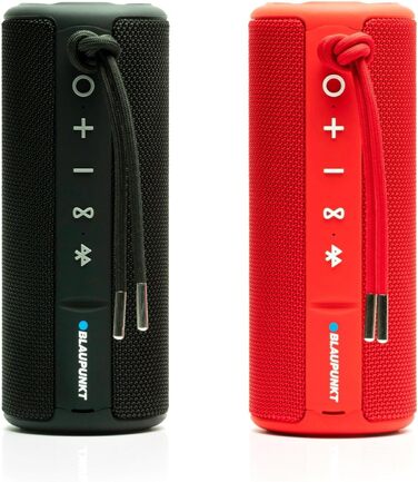 Портативна Bluetooth колонка Blaupunkt BT 214: бездротова, до 10 годин, Bluetooth 5.0, AUX, гучний зв'язок, чіткий звук, баси, чорна
