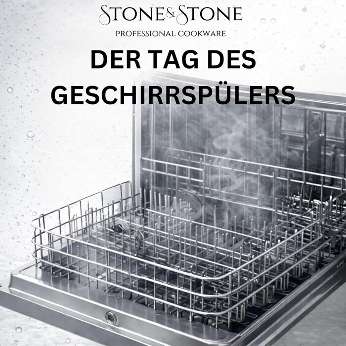 Stone&Stone Сковорода гриль індукційна 28 см квадратна з антипригарним покриттям та знімною ручкою, німецька кераміка, сталеве дно, для газових плит та духовки, без PFAS, PFOA та PTFE
