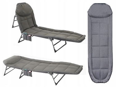 Польове ліжко 190 см x 65 см, сіре