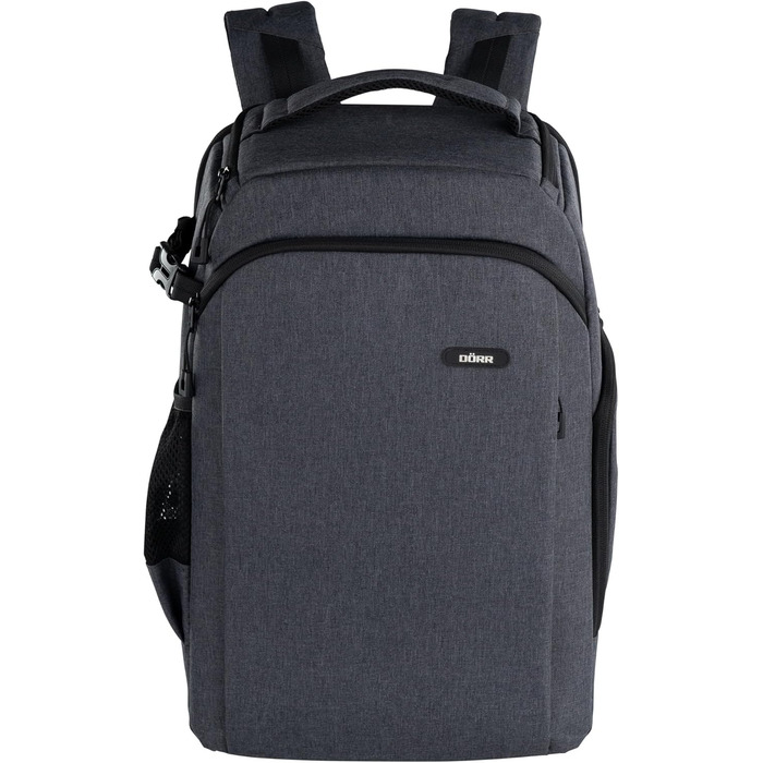 Рюкзак для фототехніки DÖRR Prag Pro 16L, водонепроникний, для DSLR/SLR, з відділенням для ноутбука 16 дюймів, знімні перегородки, кріплення для штатива, дронів, сірий