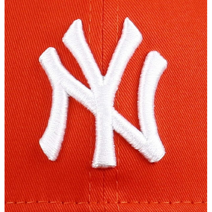 Кепка New Era MLB 9Forty з логотипом команди (NY/LA), оранжево-біла, універсальний розмір