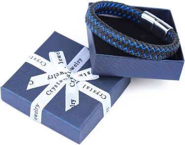 Чоловічий шкіряний браслет: чорний, коричневий, синій, зелений, червоний, білий. Ідеальний подарунок на День батька. Ювелірні вироби для чоловіків.