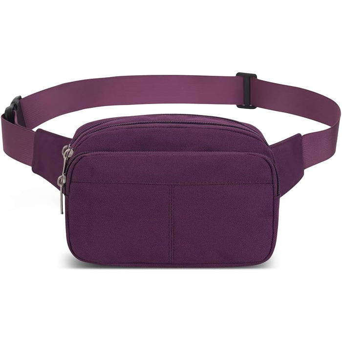 Поясна сумка на пояс для чоловіків та жінок, спортивна, для подорожей, прогулянок з собакою, на відкритий простір (фіолетовий)