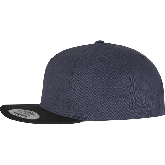 Кепка Flexfit Unisex Classic 5 Panel Snapback, універсальний розмір, темно-синій/чорний
