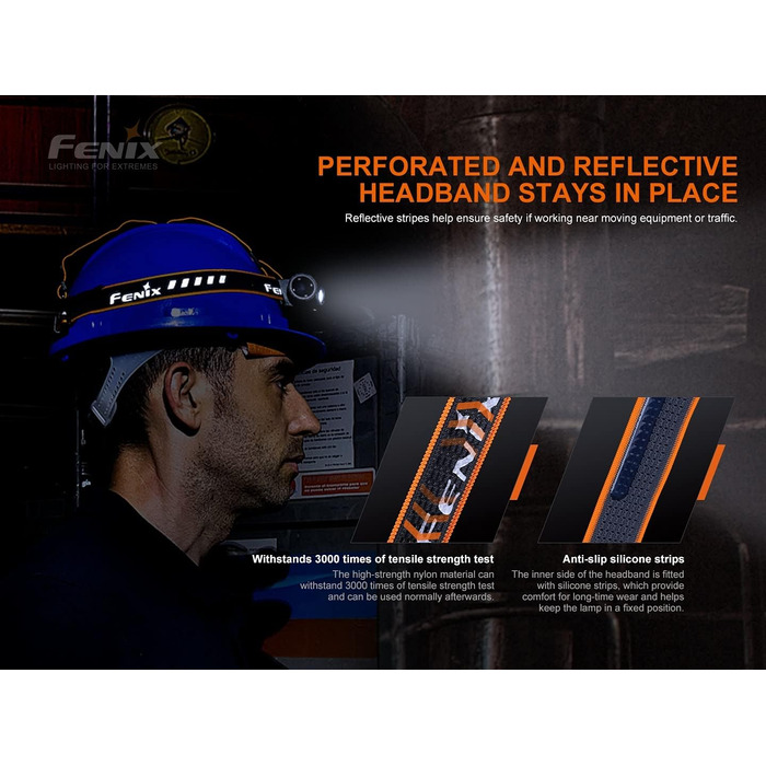 FENIX Hm70r Rechargeable 21700 Powered Headlamp with Neutral White and Red LEDs