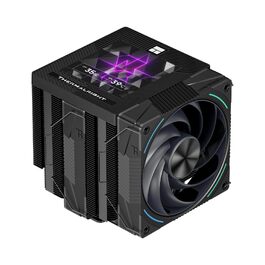 Кулер для процесора Thermalright Phantom Spirit 120 EVO, 7 теплових трубок, 2 PWM вентилятори, 2150 RPM, сумісність з AMD AM4/AM5 та Intel LGA 115X/1200/1700/1851/20XX, чорний
