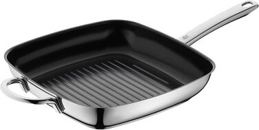 WMF Durado Grill Pan Induction, grilled, 28x28 cm, Induction Steak Pan, Cromargan stainless steel coated, ceramic coating, oven-safe