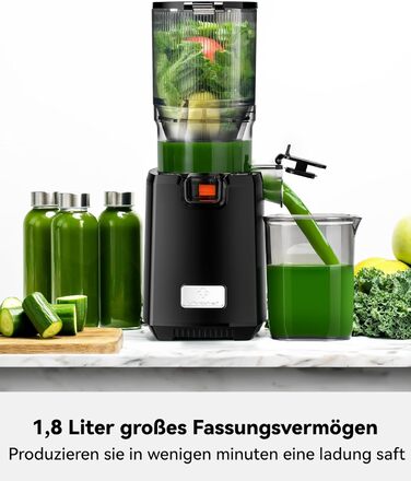 LINKChef повільно-видавлюючий соковитискач Slow Juicer SJ52, 1.8 л, з функцією реверсу, BPA Free