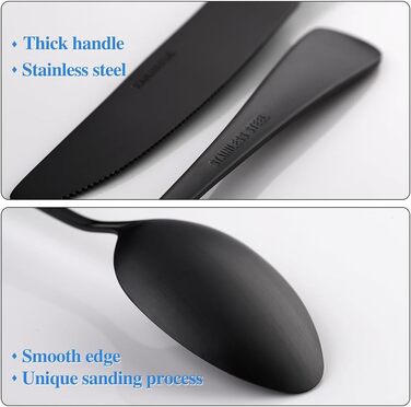 Набір столових приборів XIAOYU з черепами, готичний, з нержавіючої сталі на 4 особи. Хелловінський дизайн (5 предметів)