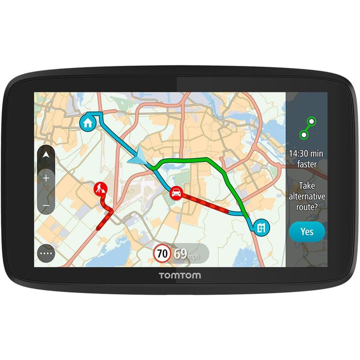 Автомобільний GPS-навігатор TomTom GO 620, 6 дюймів, Wi-Fi, оновлення карт світу, уникнення заторів через TomTom Traffic, відновлений
