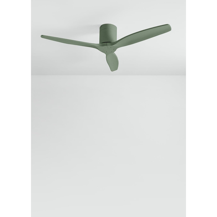 Вентилятор стельовий WINDCALM M з підсвіткою, Wi-Fi, пульт, 40W, Ø132см, 3 режими світла, таймер, літній/зимовий режим, шавковий зелений