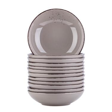 Набір посуду Vancasso NAVIA, 16 предметів, кераміка, для 4 осіб, оранжевий (12 предметів, Navia-2)