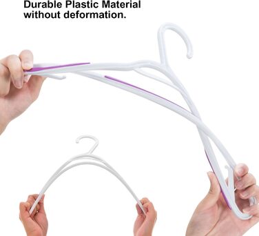 Пластикові вішалки для одягу, гнучкі, антиковзні, 30 шт. (Лідер)