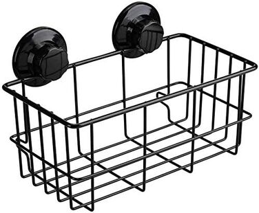 SANNO Shower Baskets Shelves Wall Shelf Bathroom Shower Basket, Shower Organizer Storage (Black)