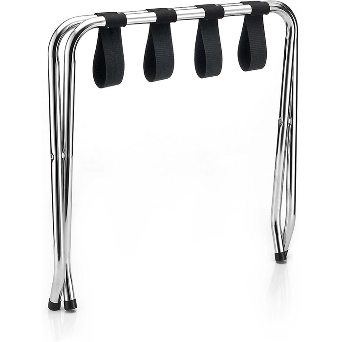 CARO-Furniture Suitcase Stand Luggage Rack Suitcase Stand, Chrome-plated Metal, Folding