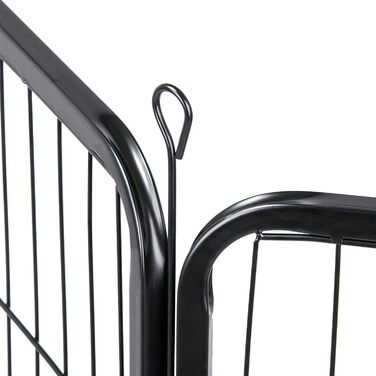 Забіг для цуценят Yaheetech 16-панельний, 60 см заввишки, для собак, кроликів, щурів, з 2 дверцятами, для дому та вулиці