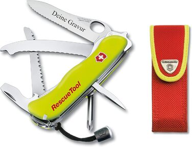 Мультитул Victorinox Rescue Tool з персоналізованою гравіюванням (логотип, слоган)