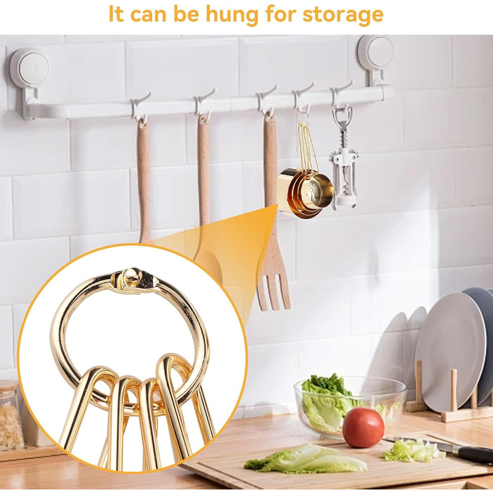 Мірний набір кухонних ложок та мірних стаканів з нержавіючої сталі, 4 шт. для сухих та рідких інгредієнтів, для випічки та приготування їжі