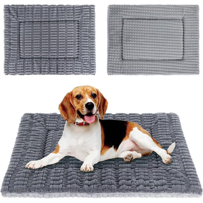 Лежанка для собак IEUUMLER, м'яка та тепла, з memory foam, 90x70 см (Сірий)